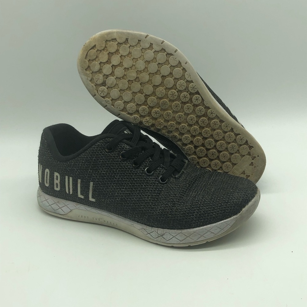 NoBull Crossfit Trainer Shoes Women's 6.5 Heather Gray Gym Outdoor Active Run